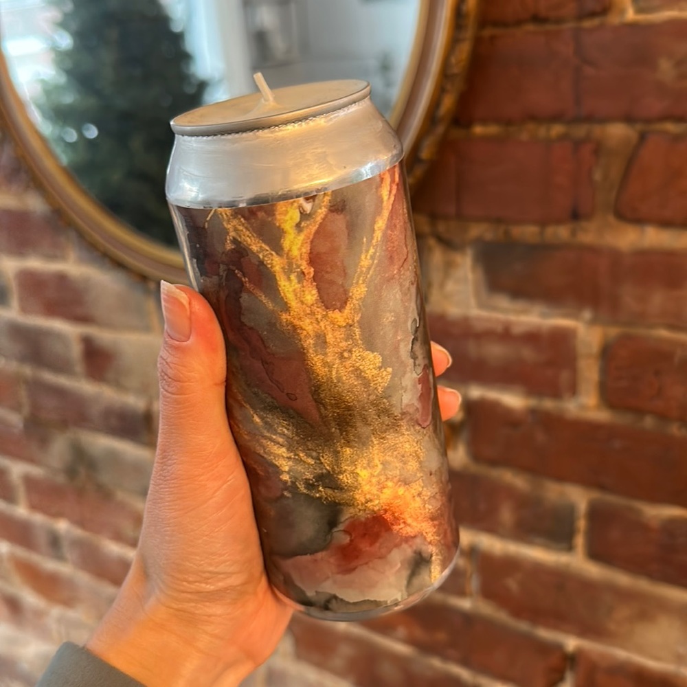 Homemade beer candle!
